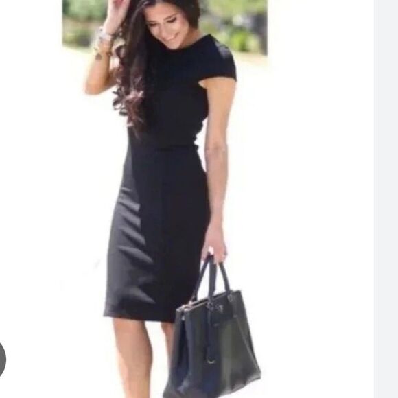 CAbi style #840 Perfectly Chic Little Black Dress, poly/rayon/spandex 12 - Picture 4 of 7